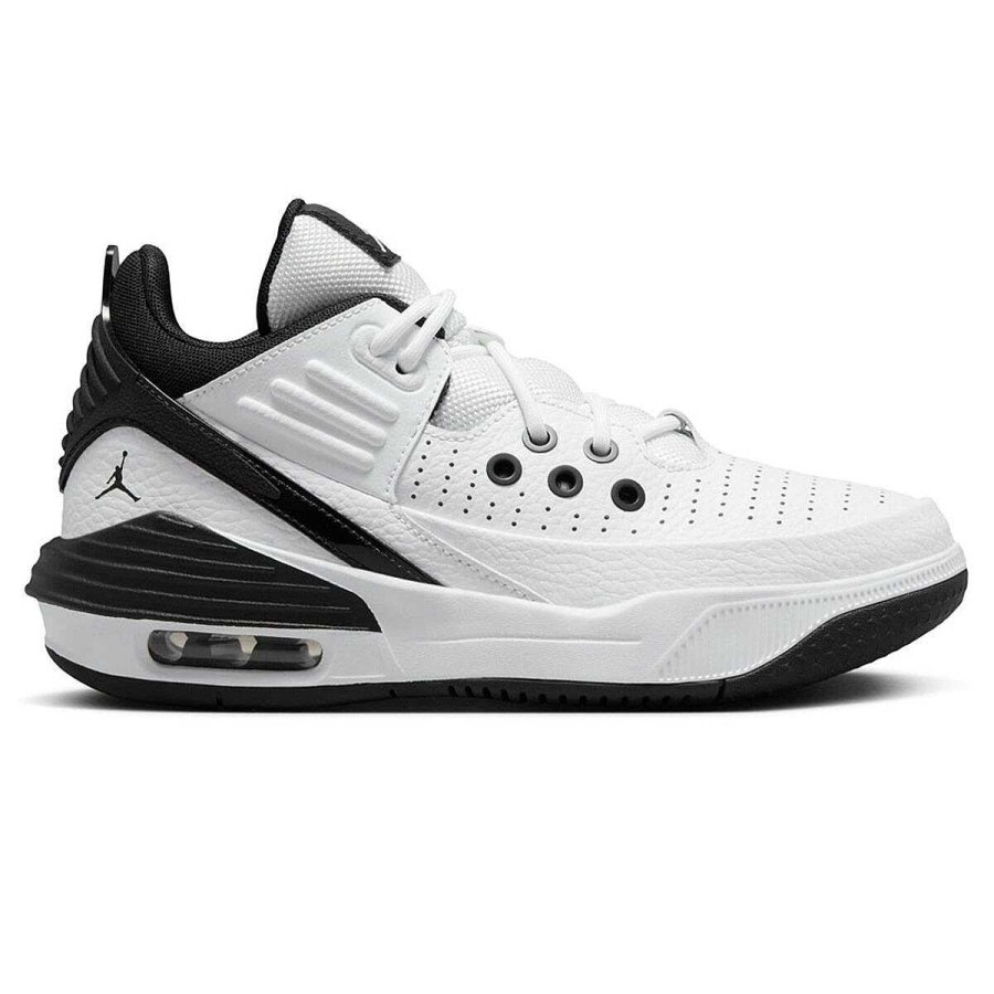 Kids Jordan Basketball | Jordan Max Aura 5 Gs Kids Basketball Shoes White/Black