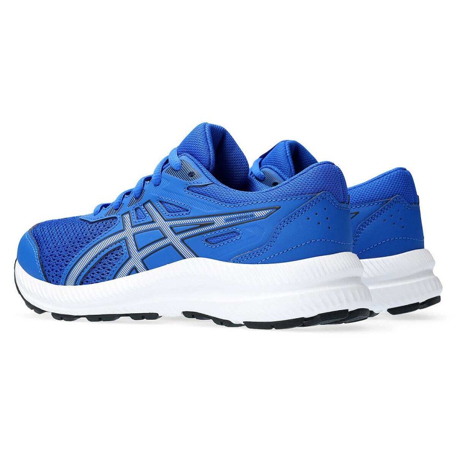 Kids Asics Running | Asics Contend 8 Gs Kids Running Shoes Blue/Silver