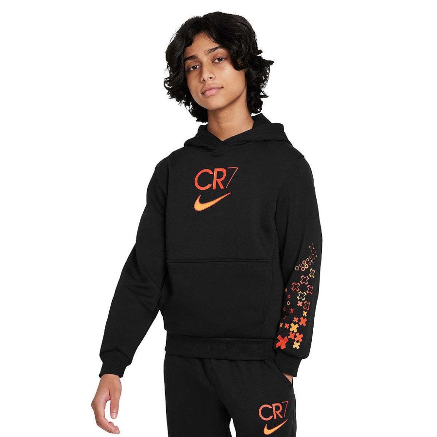 Kids Nike Activewear | Nike Kids Cr7 Club Fleece Hoodie Black