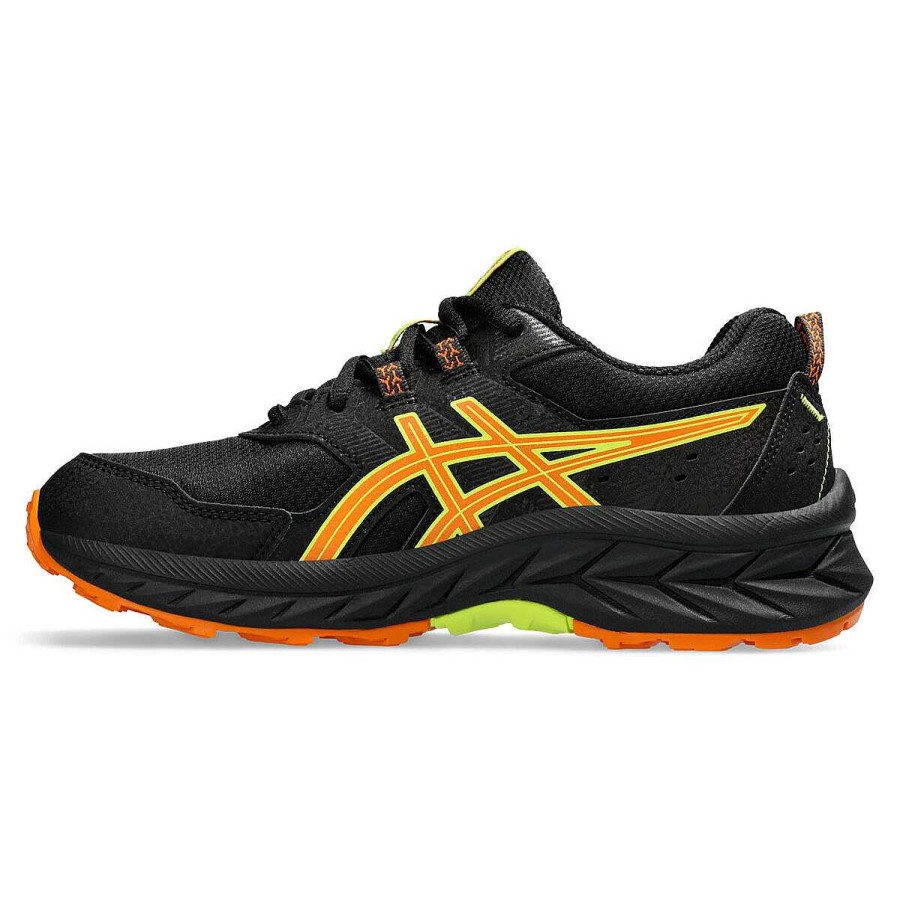 Kids Asics Trail | Asics Gel Venture 9 Gs Kids Trail Running Shoes Black/Orange