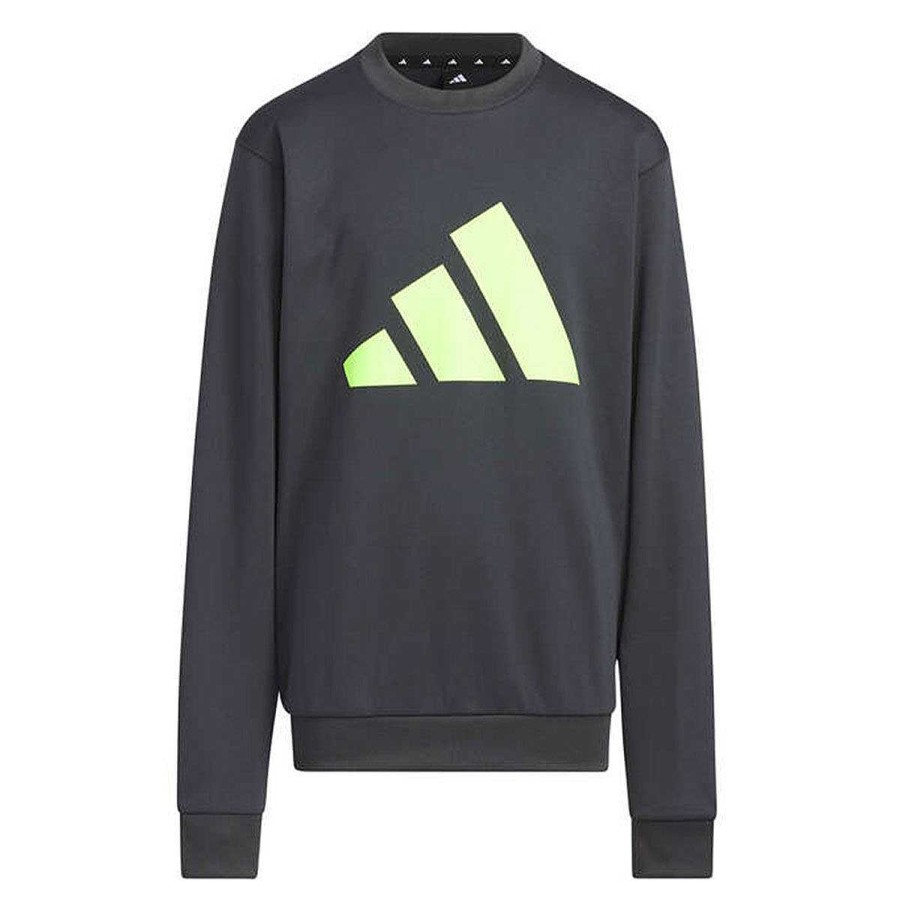 Kids adidas Hoodies & Sweatshirts | Adidas Kids Aeroready Train Essentials Logo Long-Sleeve Tee Black