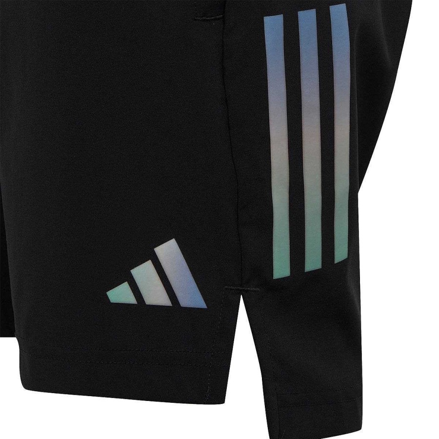 Kids adidas Shorts | Adidas Boys Aeroready 3 Stripes Woven Shorts Black