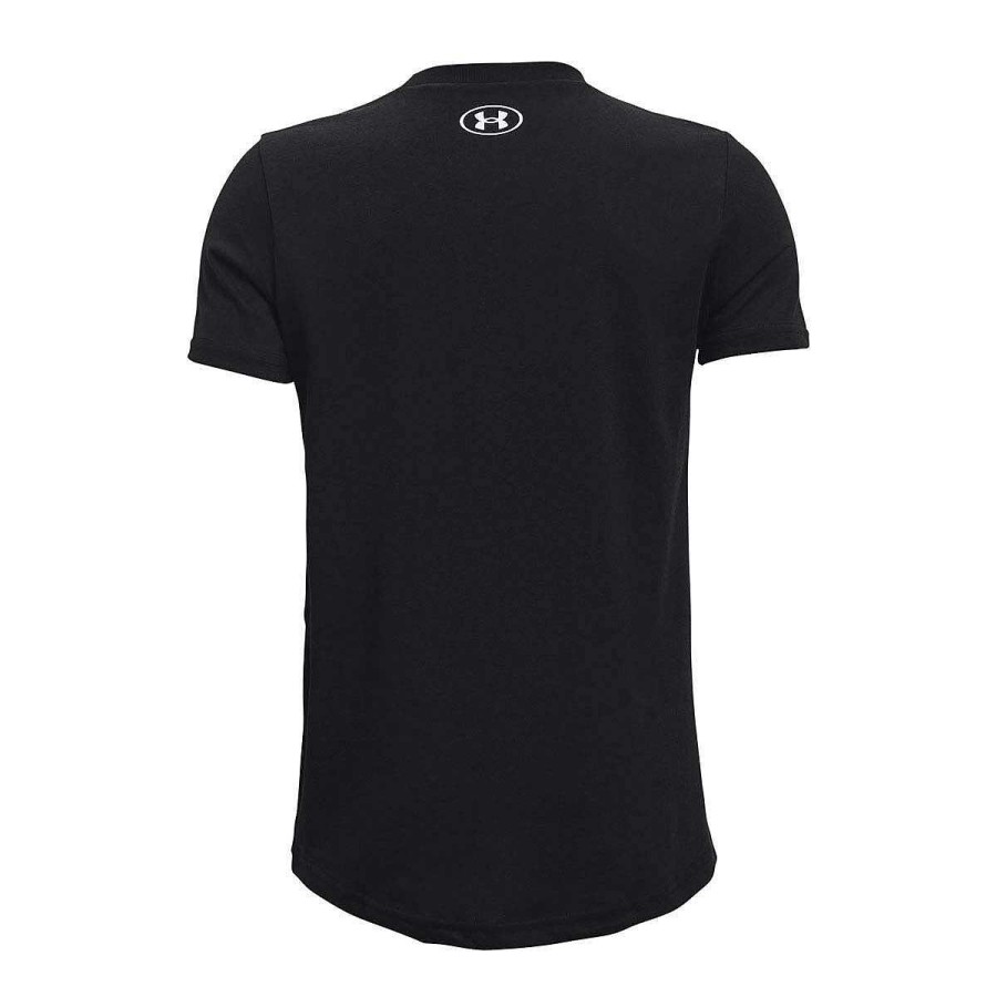 Kids Under Armour Activewear | Under Armour Boys Sportstyle Logo Tee Black/White