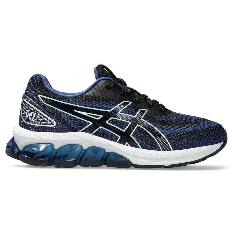 Kids Asics Sneakers | Asics Gel Quantum 180 7 Gs Kids Casual Shoes Black/Navy