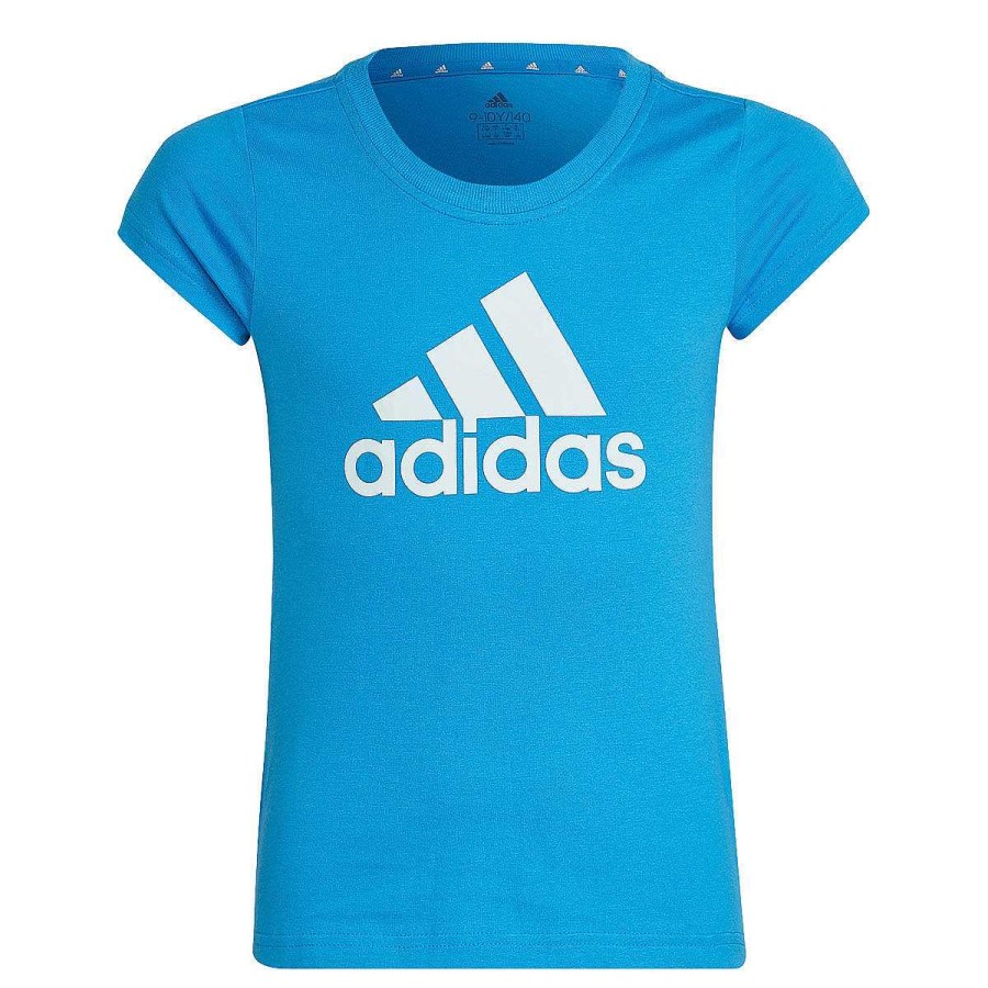 Kids adidas Tees & Tops | Adidas Girls Essentials Tee Blue