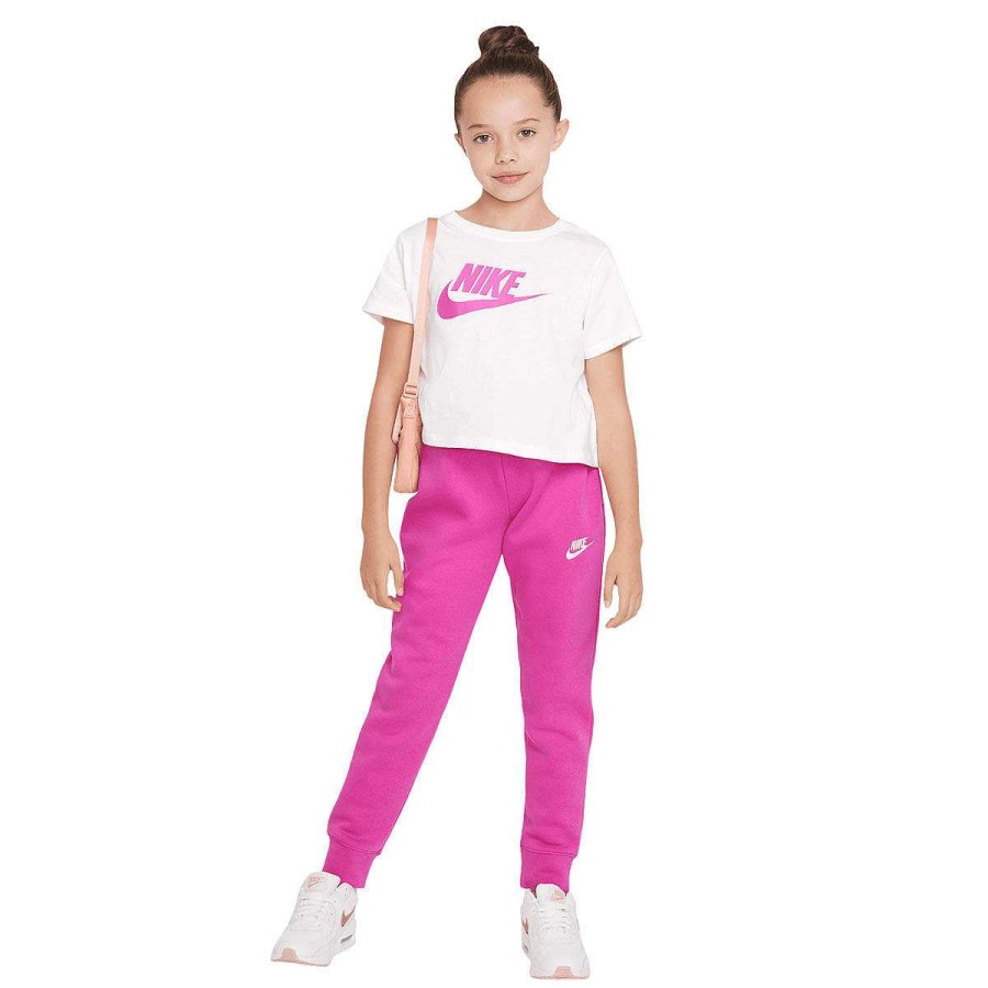 Kids Nike Track Pants | Nike Girls Sportswear Club Fleece Lbr Pants Pink