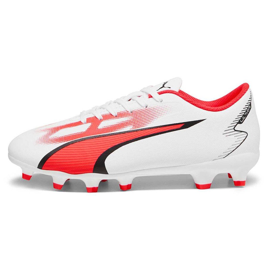 Kids PUMA Football Boots | Puma Ultra Play Kids Football Boots White/Black