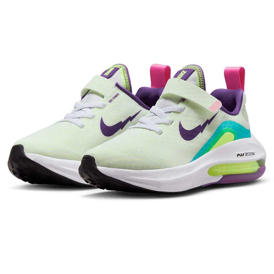 Kids Nike Running | Nike Air Zoom Arcadia 2 Ps Kids Running Shoes White/Multi