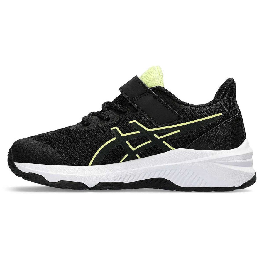 Kids Asics Sneakers | Asics Gt 1000 12 Ps Kids Running Shoes Black/Green