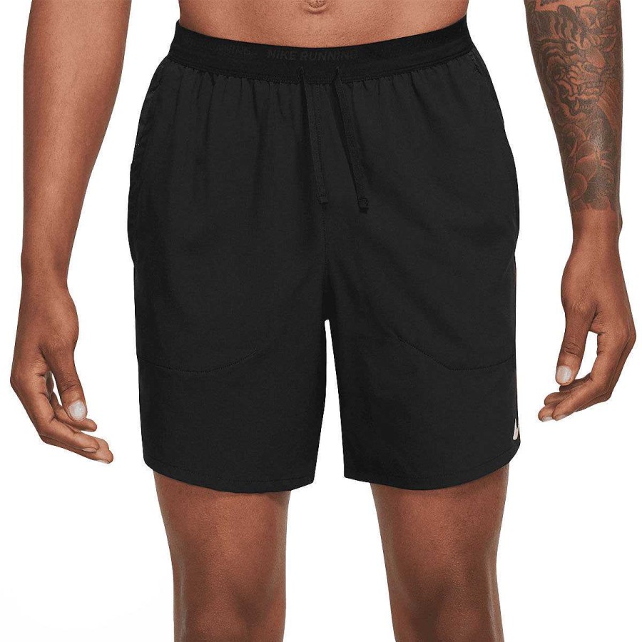 Men Nike Shorts | Nike Mens Dri-Fit Stride 7Inch Running Shorts Black