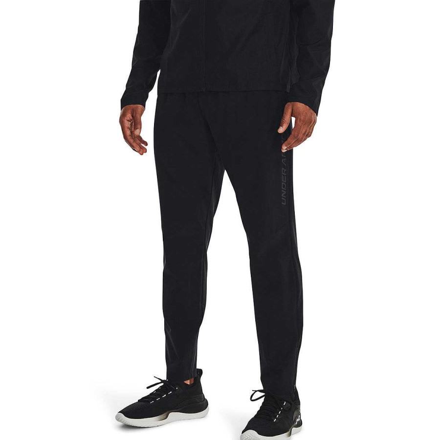 Men Under Armour Track Pants | Under Armour Mens Ua Storm Run Pants Black