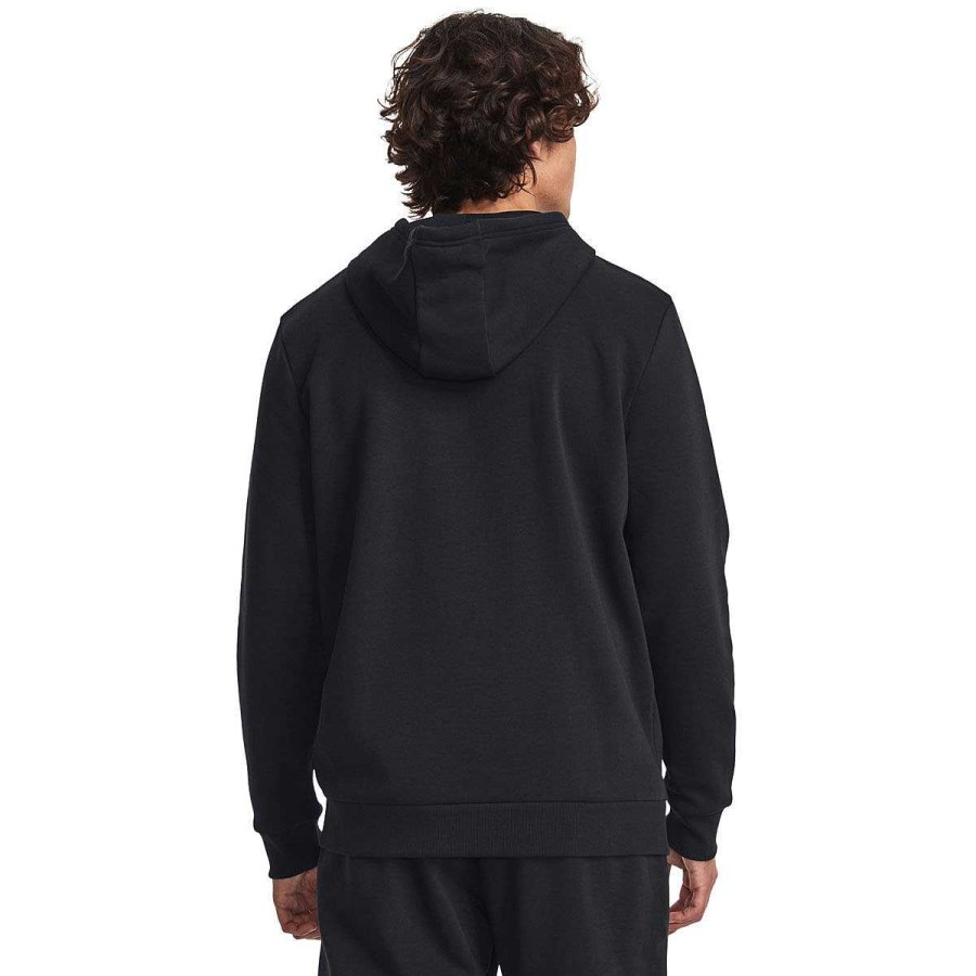 Men Under Armour Hoodies & Sweatshirts | Under Armour Project Rock Rival Fleece Hoodie Black