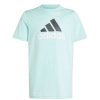 Kids adidas Activewear | Adidas Kids Essentials 2 Colour Big Logo Tee Aqua