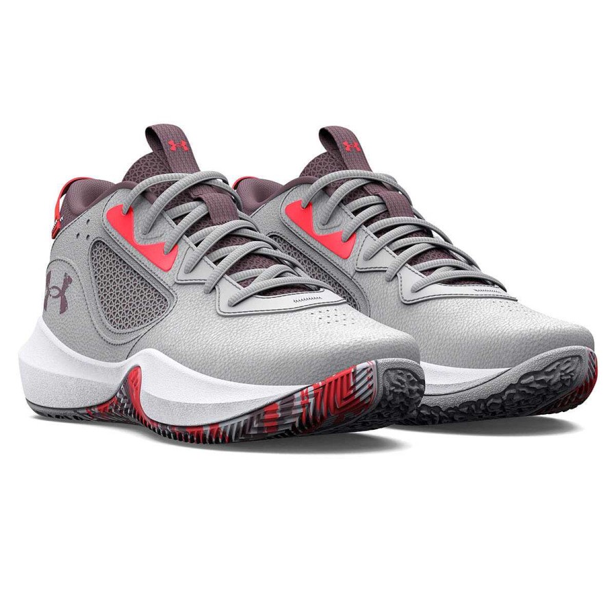 Kids Under Armour Basketball | Under Armour Lockdown 6 Gs Kids Basketball Shoes Grey