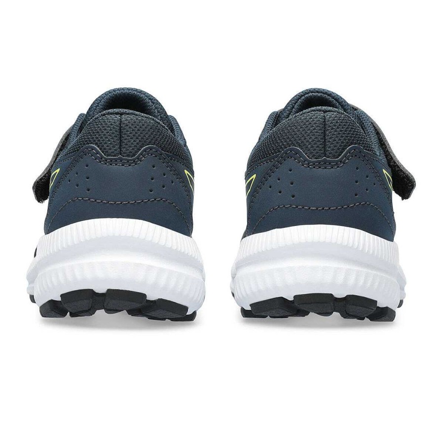 Kids Asics Boys Shoes | Asics Contend 8 Ps Kids Running Shoes Navy/Yellow