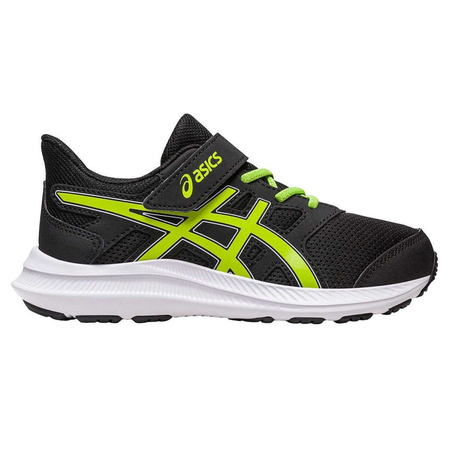 Kids Asics Girls Shoes | Asics Jolt 4 Ps Kids Running Shoes Black/Green