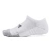 Men Under Armour Socks | Under Armour Kids Heatgear No Show Socks 3 Pack White