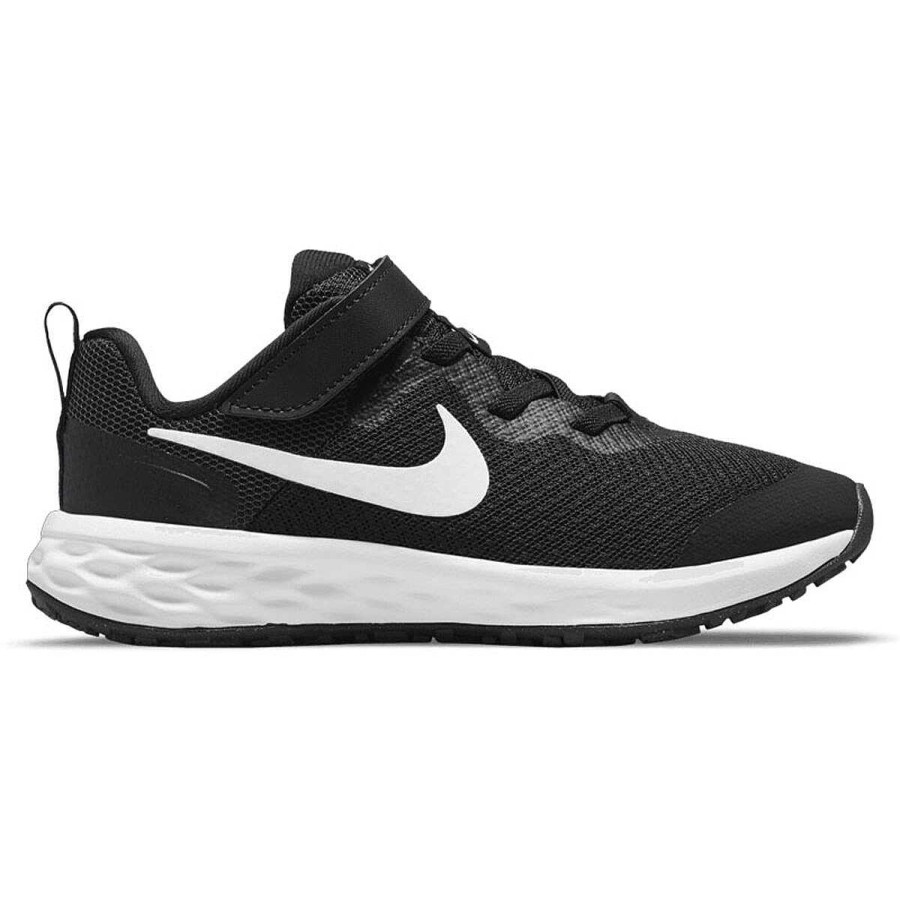 Kids Nike Running | Nike Revolution 6 Next Nature Ps Kids Running Shoes Black/White