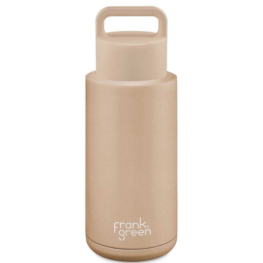 Kids FRANK GREEN Water Bottles | Frank Green Ceramic Reusable Grip 1L Bottle - Grey/Soft Stone