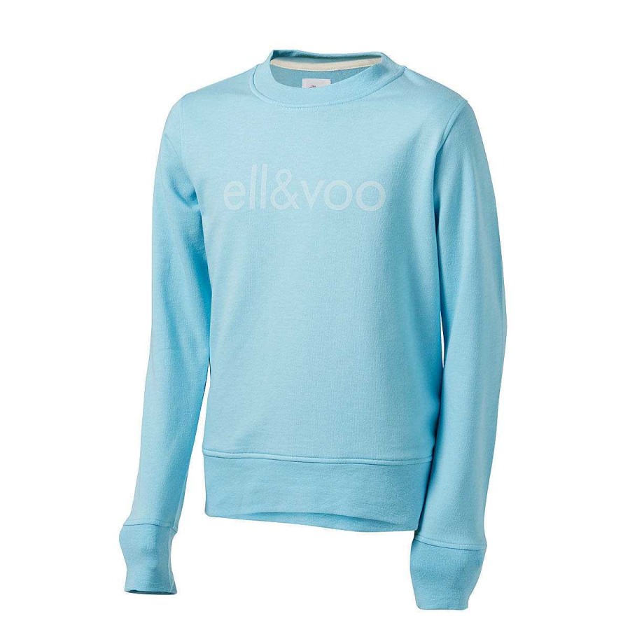 Kids ELL&VOO Hoodies & Sweatshirts | Ell & Voo Junior Girls Gym Class Crew Blue