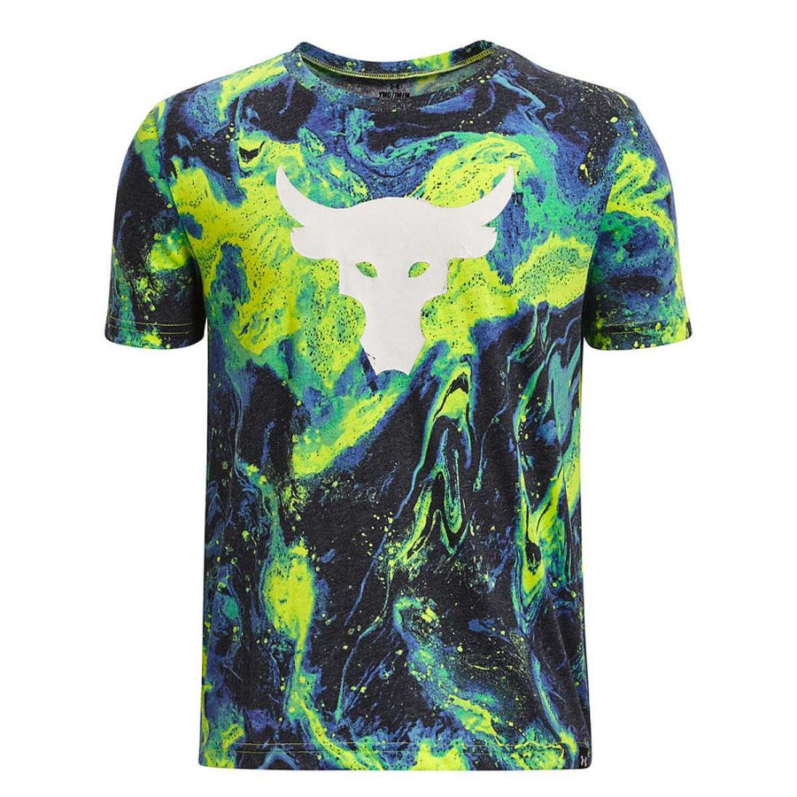 Kids Under Armour Activewear | Under Armour Boys Project Rock Marble Tee Print