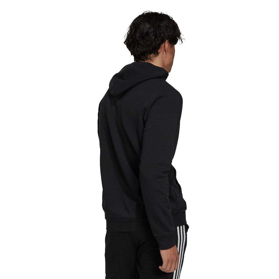 Men adidas Jackets | Adidas Mens Feel Cozy Pullover Hoodie Black