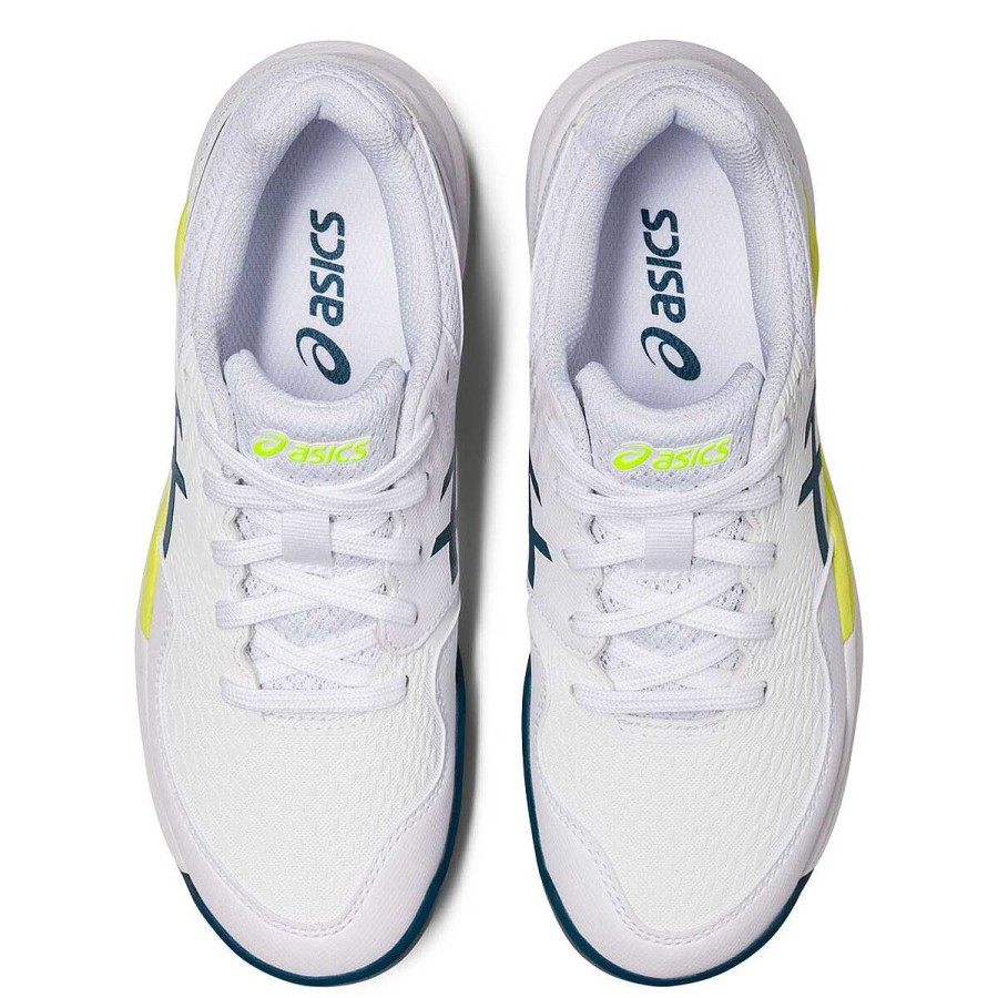 Kids Asics Boys Shoes | Asics Gel Resolution 9 Gs Kids Tennis Shoes White/Blue