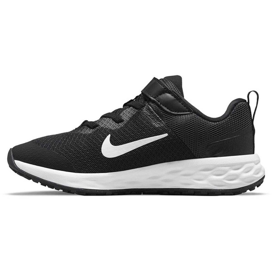 Kids Nike School Shoes | Nike Revolution 6 Next Nature Ps Kids Running Shoes Black/White