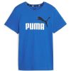 Kids PUMA Activewear | Puma Junior Kids Essential Plus 2 Logo Tee Blue