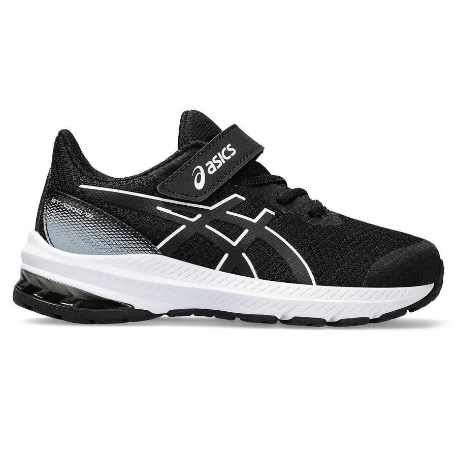 Kids Asics Running | Asics Gt 1000 12 Ps Kids Running Shoes Black/White