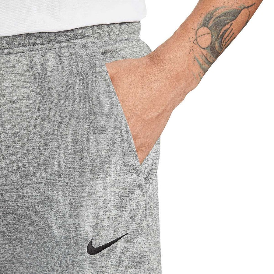 Men Nike Track Pants | Nike Mens Therma-Fit Tapered Training Pants Grey