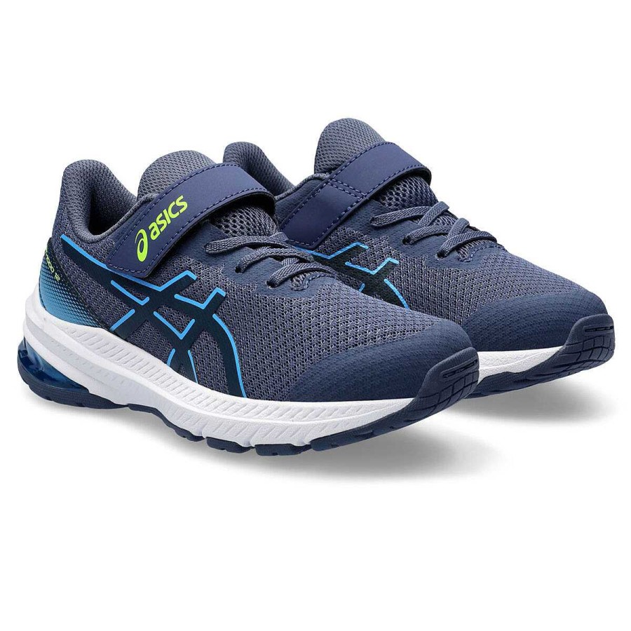 Kids Asics Running | Asics Gt 1000 12 Ps Kids Running Shoes Navy/Blue