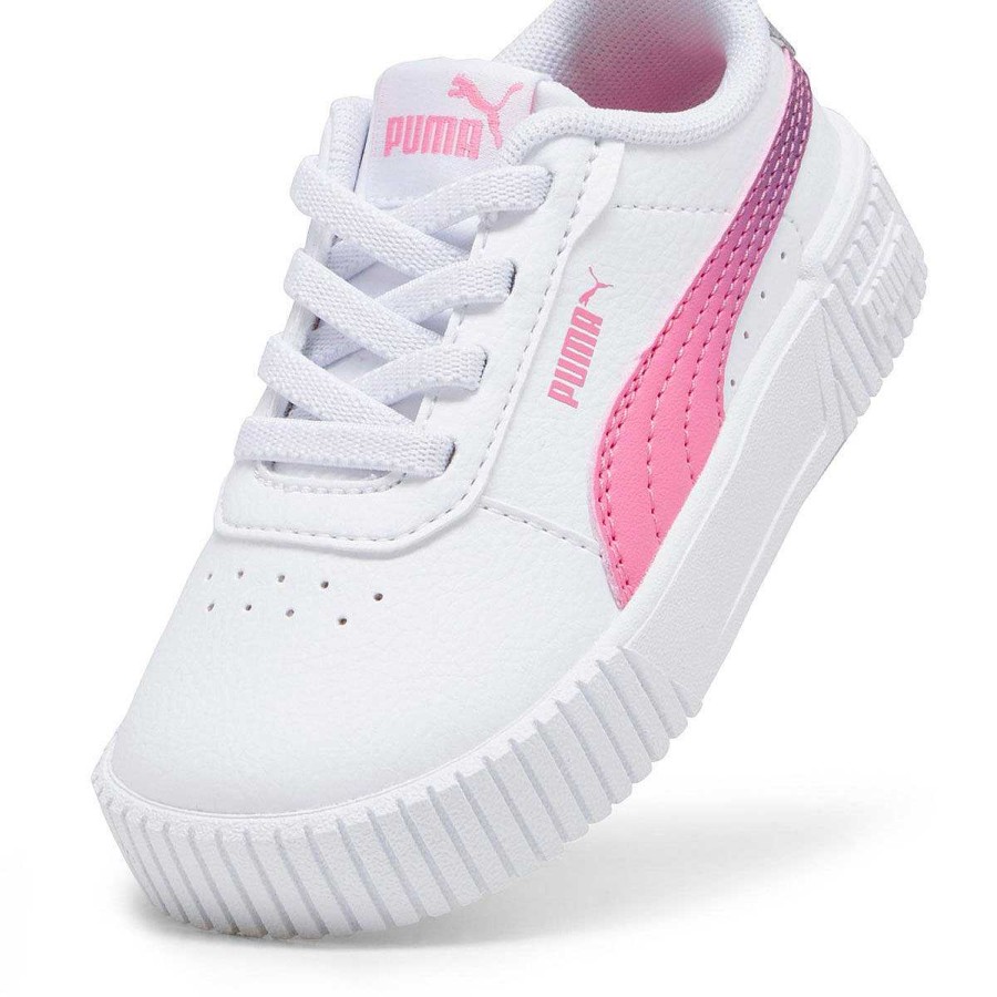 Kids PUMA Boys Shoes | Puma Carina 2.0 Star Glow Toddlers Shoes White/Silver