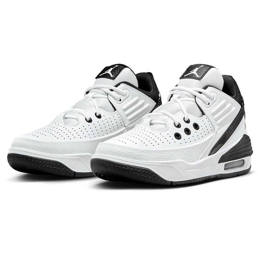 Kids Jordan Girls Shoes | Jordan Max Aura 5 Gs Kids Basketball Shoes White/Black