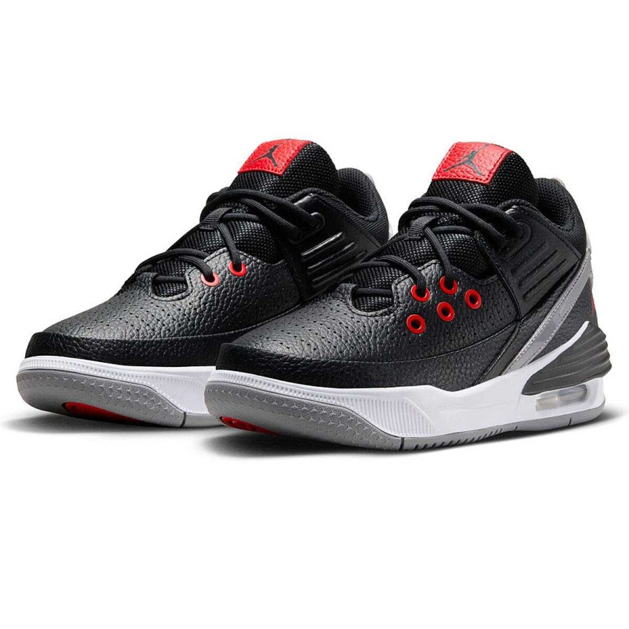 Kids Jordan Girls Shoes | Jordan Max Aura 5 Gs Kids Basketball Shoes Black/Red