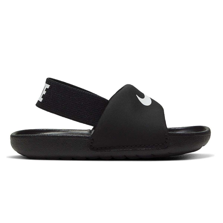 Kids Nike Slides And Thongs | Nike Kawa Toddlers Slides Black / White