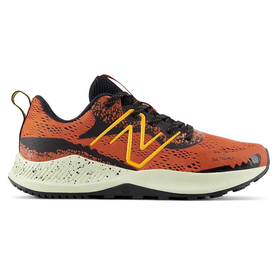 Kids New Balance Training | New Balance Nitrel V5 Gs Kids Trail Running Shoes Orange/Black