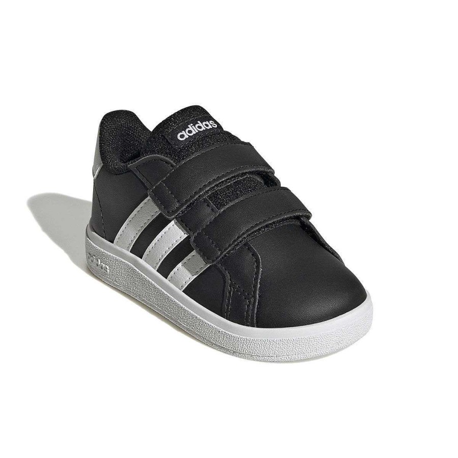 Kids adidas Girls Shoes | Adidas Grand Court 2.0 Toddlers Shoes Black/White