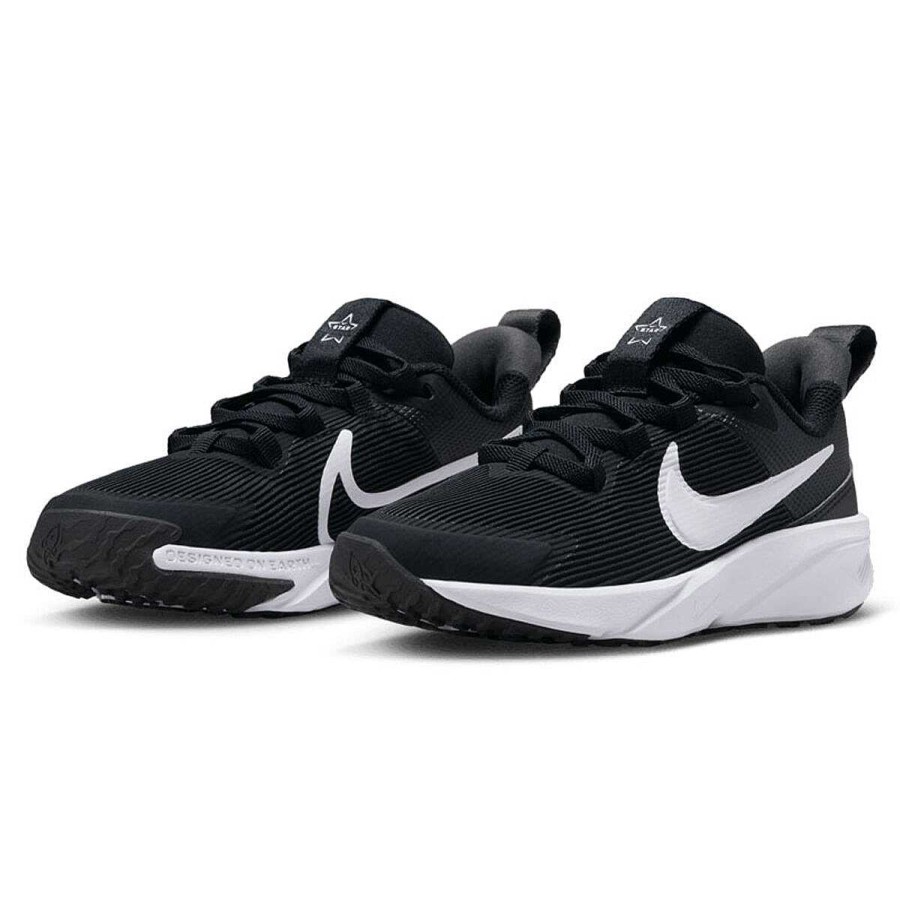 Kids Nike Running | Nike Star Runner 4 Next Nature Ps Kids Running Shoes Black/White