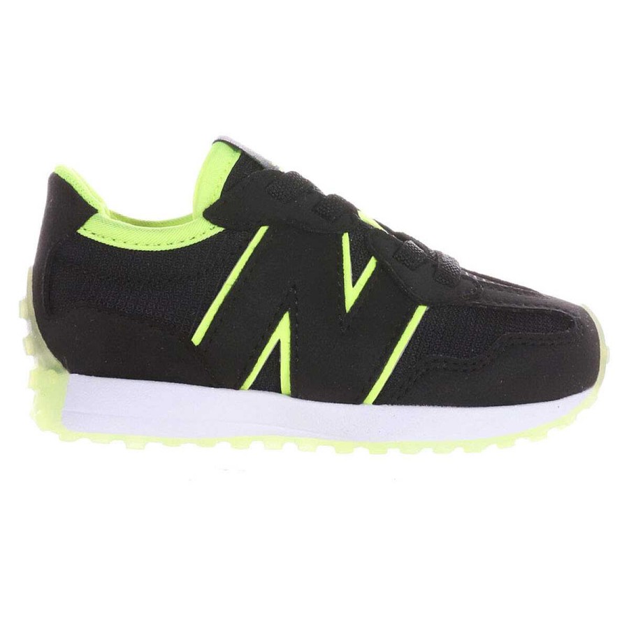 Kids New Balance Toddlers Shoes | New Balance 327 Infants Shoes Black/White