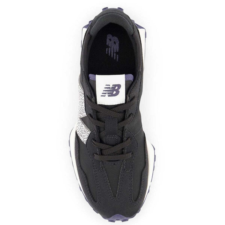 Kids New Balance Casual | New Balance 327 Ps Kids Casual Shoes Black