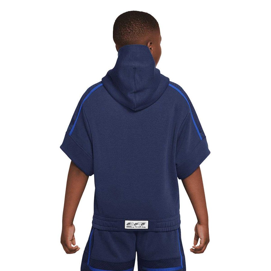 Kids Nike Tees & Tops | Nike Boys Culture Of Basketball Hoodie Navy/Blue