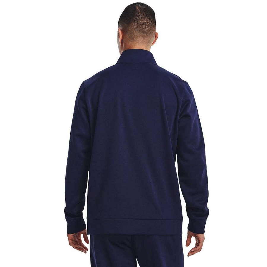 Men Under Armour Jackets | Under Armour Mens Ua Armour Fleece 1/4 Zip Sweatshirt Blue