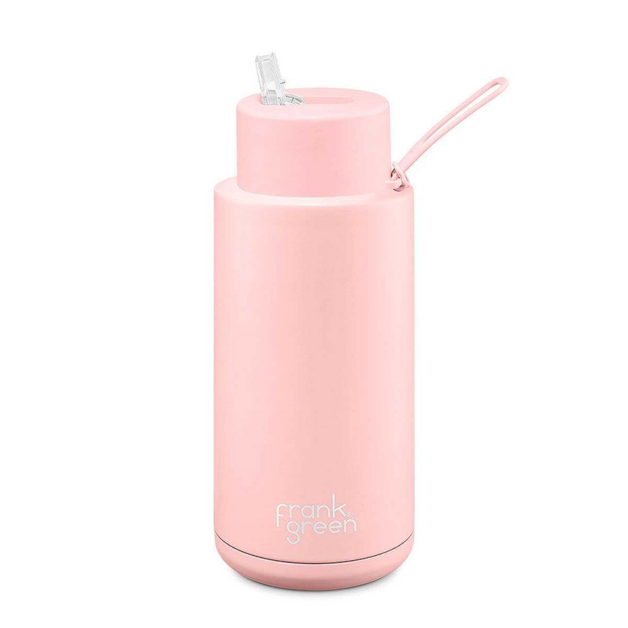 Kids FRANK GREEN Water Bottles | Frank Green Reusable 1L Water Bottle - Pink/Blushed