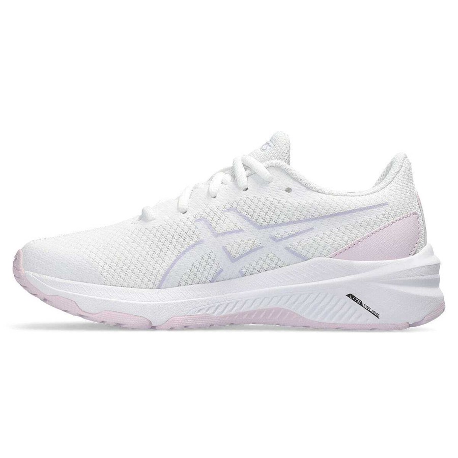 Kids Asics Running | Asics Gt 1000 12 Gs Kids Running Shoes White/Purple