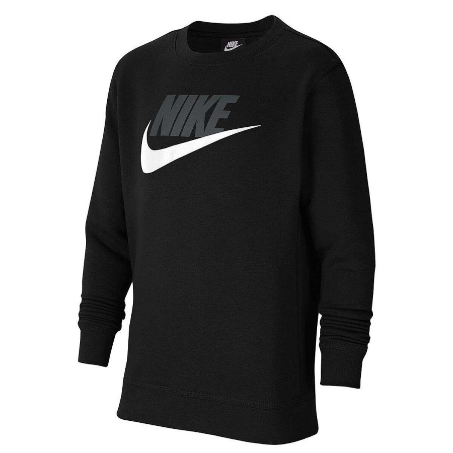 Kids Nike Hoodies & Sweatshirts | Nike Boys Vf Nsw Club Hbr Sweatshirt Black