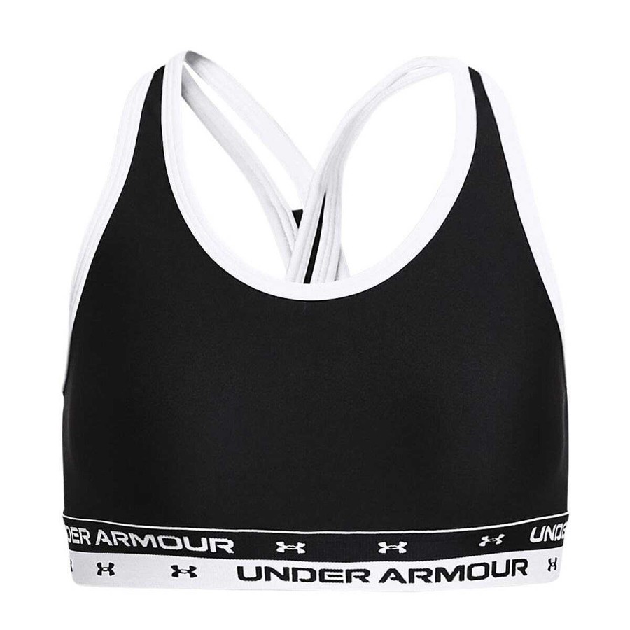 Kids Under Armour Bras & Crops | Under Armour Girls Heatgear Crossback Sports Bra Black