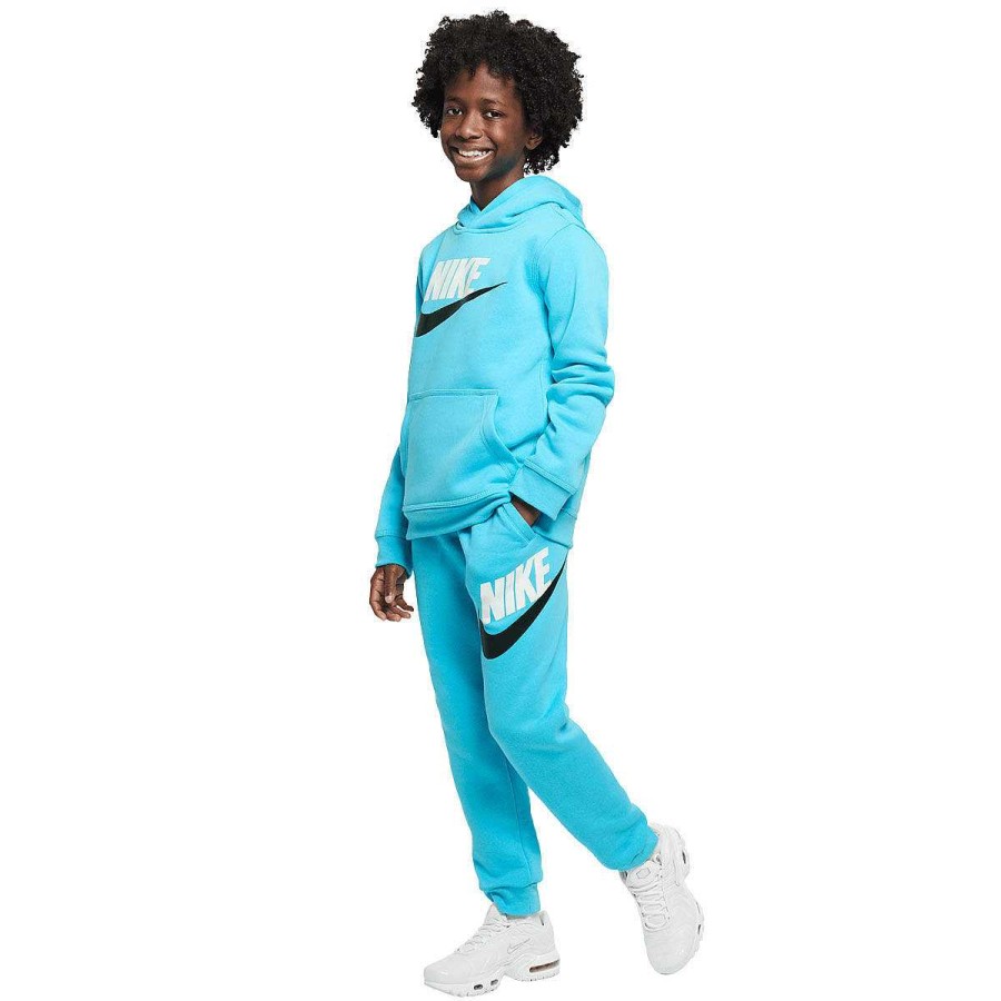 Kids Nike Hoodies & Sweatshirts | Nike Boys Sportswear Club Plus Hbr Pullover Hoodie Xs Blue