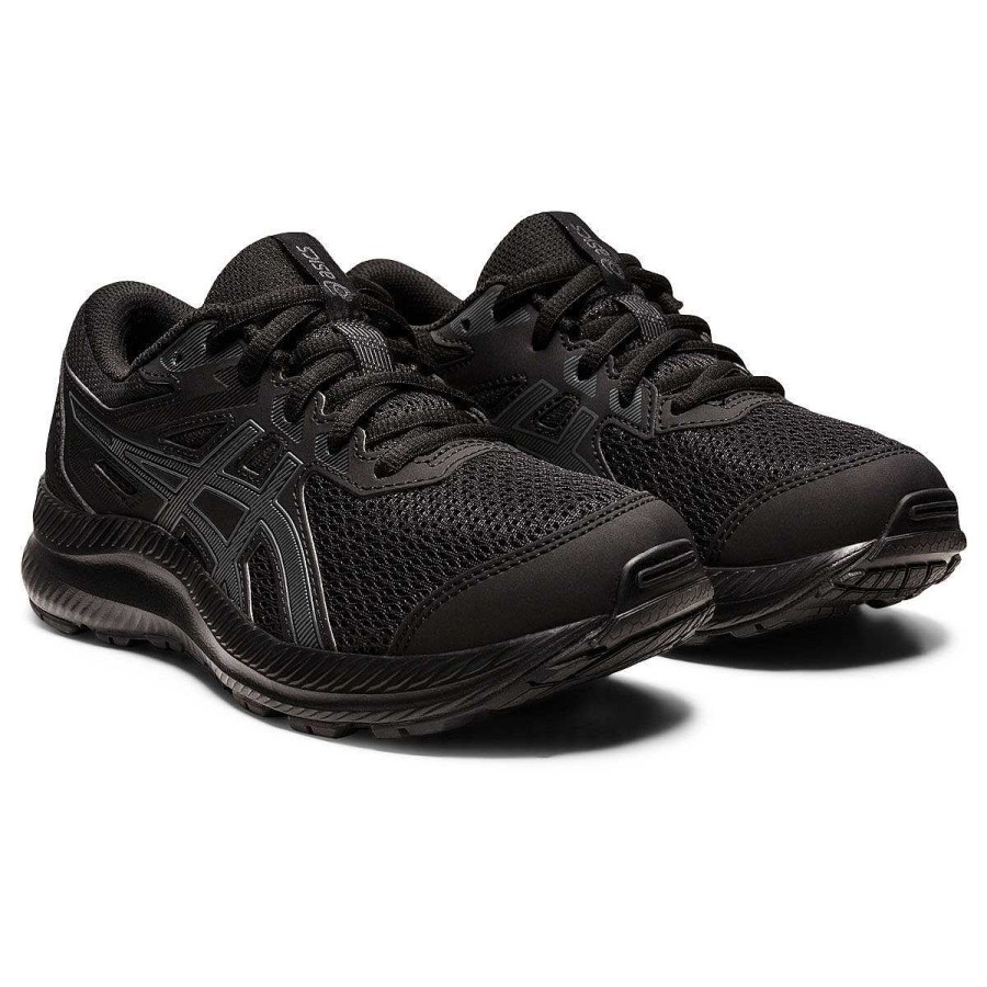 Kids Asics Running | Asics Contend 8 Gs Kids Running Shoes Black