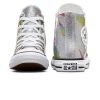 Kids Converse Sneakers | Converse Chuck Taylor All Star High Prism Glitter Kids Casual Shoes Silver